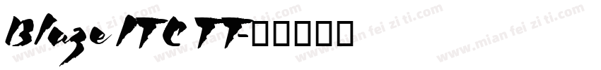 Blaze ITC TT字体转换